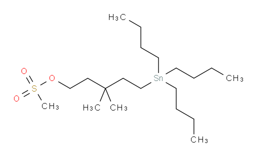 3,3-dimethyl-5-(tributylstannyl)pentyl methanesulfonate