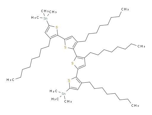 (3,3'',3''',4'-四辛基-[2,2':5',2'':5'',2'''-qua三联噻吩]-5,5'''-二基)双(三甲基锡烷)