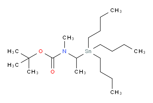 tert-butyl methyl(1-(tributylstannyl)ethyl)carbamate