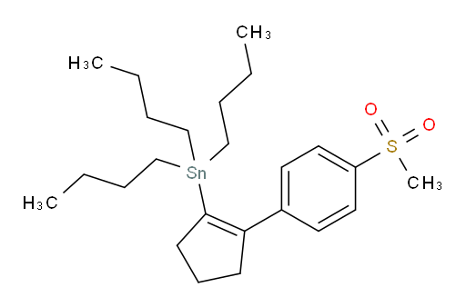 tributyl(2-(4-(methylsulfonyl)phenyl)cyclopent-1-en-1-yl)stannane
