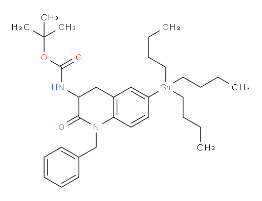 tert-butyl (1-benzyl-2-oxo-6-(tributylstannyl)-1,2,3,4-tetrahydroquinolin-3-yl)carbamate
