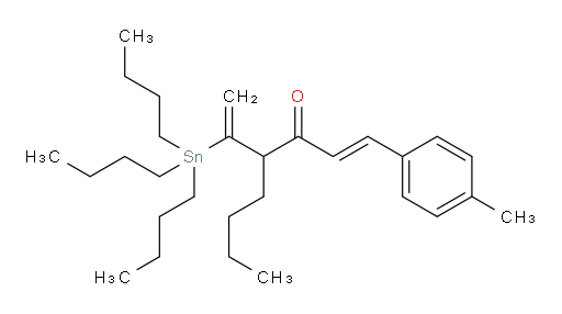 (E)-1-(p-tolyl)-4-(1-(tributylstannyl)vinyl)oct-1-en-3-one