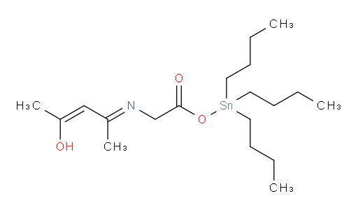 三丁基锡基 2-((E)-((Z)-4-羟基戊-3-烯-2-亚基)氨基)乙酸酯