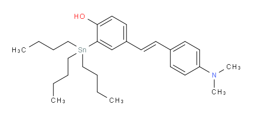 (E)-4-(4-(二甲胺基)苯乙烯基)-2-(三丁基锡基)苯酚