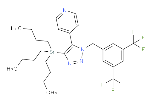 4-(1-(3,5-双(三氟甲基)苄基)-4-(三丁基锡基)-1H-1,2,3-三氮唑-5-基)吡啶
