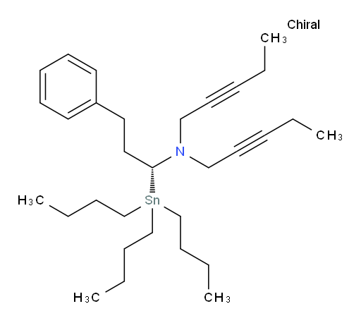 (R)-N-(pent-2-yn-1-yl)-N-(3-phenyl-1-(tributylstannyl)propyl)pent-2-yn-1-amine