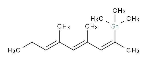 ((2Z,4E,6E)-4,6-dimethylnona-2,4,6-trien-2-yl)trimethylstannane