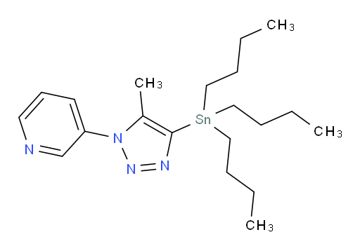 3-(5-methyl-4-(tributylstannyl)-1H-1,2,3-triazol-1-yl)pyridine