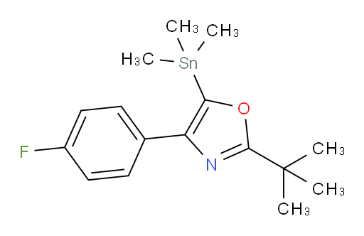 2-(tert-butyl)-4-(4-fluorophenyl)-5-(trimethylstannyl)oxazole