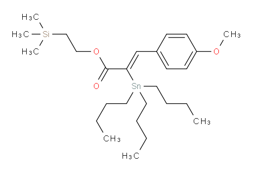 (Z)-2-(trimethylsilyl)ethyl 3-(4-methoxyphenyl)-2-(tributylstannyl)acrylate