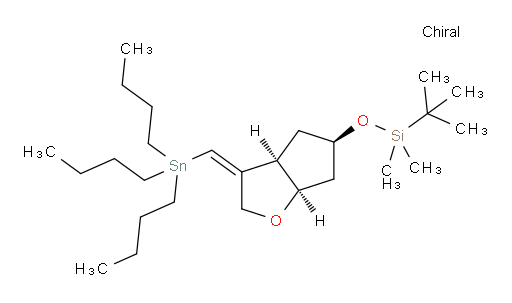 tert-butyldimethyl(((3aR,5R,6aR,Z)-3-((tributylstannyl)methylene)hexahydro-2H-cyclopenta[b]furan-5-yl)oxy)silane