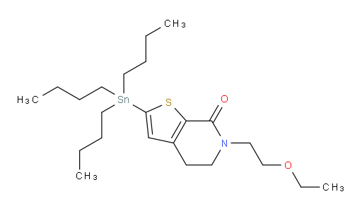 6-(2-ethoxyethyl)-2-(tributylstannyl)-5,6-dihydrothieno[2,3-c]pyridin-7(4H)-one