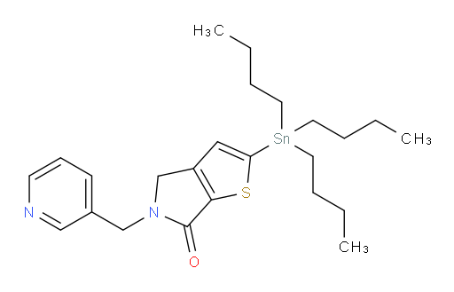 5-(pyridin-3-ylmethyl)-2-(tributylstannyl)-4H-thieno[2,3-c]pyrrol-6(5H)-one