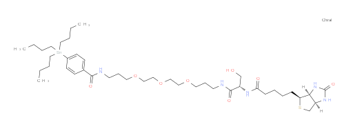 N-((S)-16-(hydroxymethyl)-15,18-dioxo-22-((3aS,4S,6aR)-2-oxohexahydro-1H-thieno[3,4-d]imidazol-4-yl)-4,7,10-trioxa-14,17-diazadocosyl)-4-(tributylstannyl)benzamide