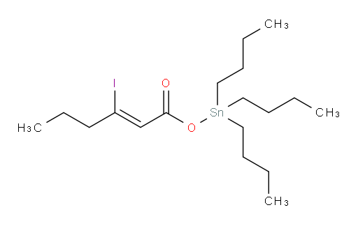 (Z)-tributylstannyl 3-iodohex-2-enoate
