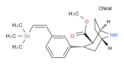 (1R,2S,3S,5S)-methyl 3-(3-((Z)-2-(trimethylstannyl)vinyl)phenyl)-8-azabicyclo[3.2.1]octane-2-carboxylate