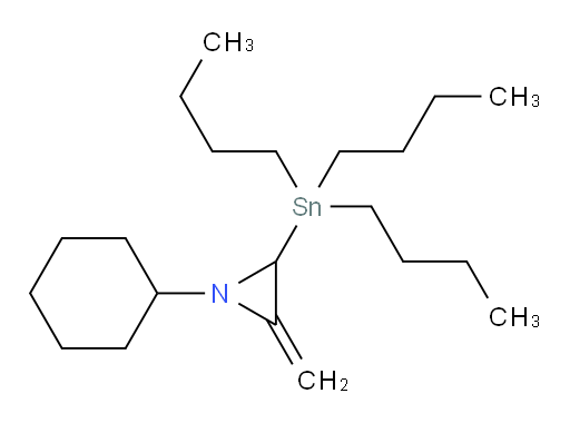 1-cyclohexyl-2-methylene-3-(tributylstannyl)aziridine