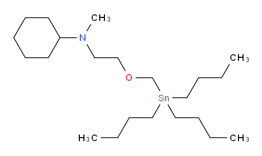 N-methyl-N-(2-((tributylstannyl)methoxy)ethyl)cyclohexanamine