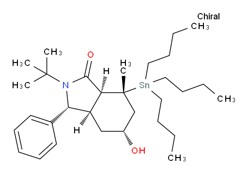 (3R,3aR,5R,7R,7aS)-2-(tert-butyl)-5-hydroxy-7-methyl-3-phenyl-7-(tributylstannyl)octahydro-1H-isoindol-1-one