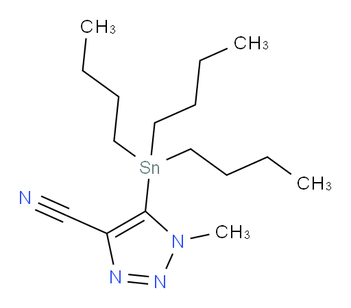 1-methyl-5-(tributylstannyl)-1H-1,2,3-triazole-4-carbonitrile