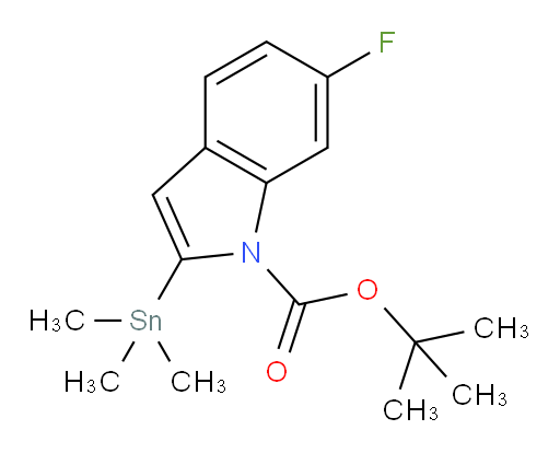 tert-butyl 6-fluoro-2-(trimethylstannyl)-1H-indole-1-carboxylate