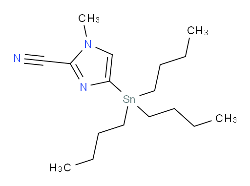 1-methyl-4-(tributylstannyl)-1H-imidazole-2-carbonitrile