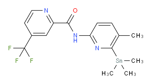N-(5-methyl-6-(trimethylstannyl)pyridin-2-yl)-4-(trifluoromethyl)picolinamide