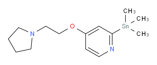4-(2-(pyrrolidin-1-yl)ethoxy)-2-(trimethylstannyl)pyridine