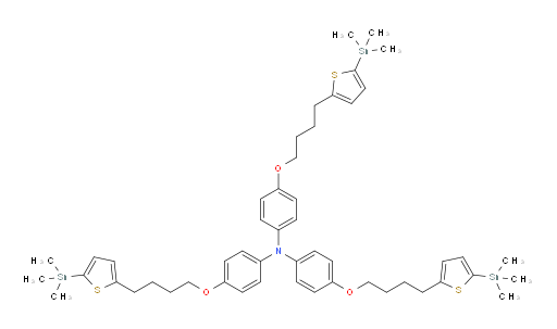 tris(4-(4-(5-(trimethylstannyl)thiophen-2-yl)butoxy)phenyl)amine