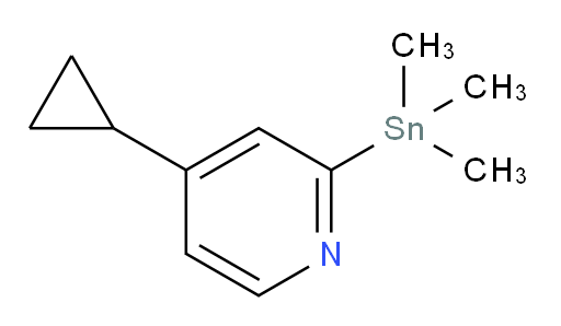 4-cyclopropyl-2-(trimethylstannyl)pyridine