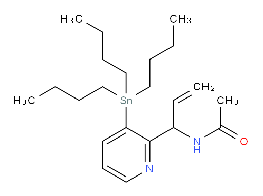 N-(1-(3-(tributylstannyl)pyridin-2-yl)allyl)acetamide