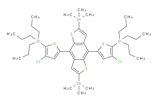 (5,5'-(2,6-bis(trimethylstannyl)benzo[1,2-b:4,5-b']dithiophene-4,8-diyl)bis(3-chlorothiophene-5,2-diyl))bis(tripropylsilane)