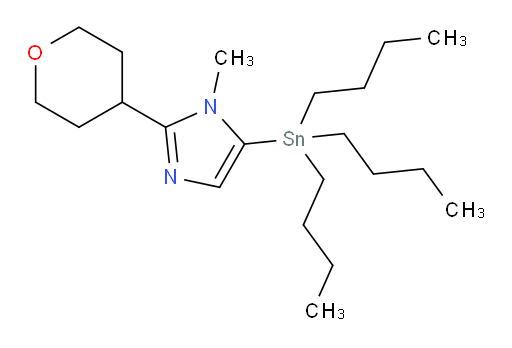 1-methyl-2-(tetrahydro-2H-pyran-4-yl)-5-(tributylstannyl)-1H-imidazole