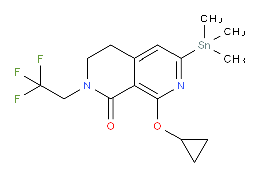 8-cyclopropoxy-2-(2,2,2-trifluoroethyl)-6-(trimethylstannyl)-3,4-dihydro-2,7-naphthyridin-1(2H)-one
