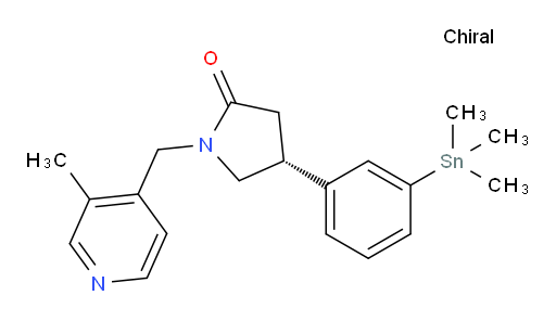 (R)-1-((3-methylpyridin-4-yl)methyl)-4-(3-(trimethylstannyl)phenyl)pyrrolidin-2-one