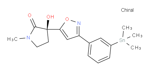 (R)-3-hydroxy-1-methyl-3-(3-(3-(trimethylstannyl)phenyl)isoxazol-5-yl)pyrrolidin-2-one