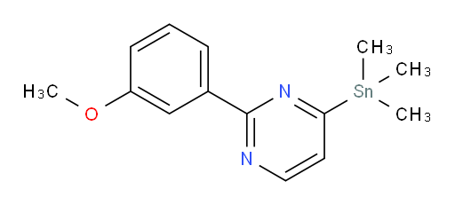 2-(3-methoxyphenyl)-4-(trimethylstannyl)pyrimidine