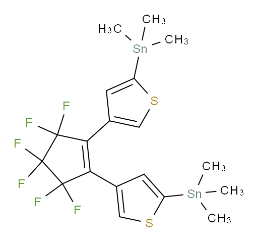 (4,4'-(perfluorocyclopent-1-ene-1,2-diyl)bis(thiophene-4,2-diyl))bis(trimethylstannane)