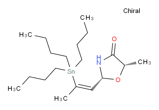 (2R,5S)-5-methyl-2-((Z)-2-(tributylstannyl)prop-1-en-1-yl)oxazolidin-4-one