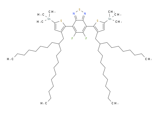 5,6-difluoro-4,7-bis(3-(2-octyldodecyl)-5-(trimethylstannyl)thiophen-2-yl)benzo[c][1,2,5]thiadiazole