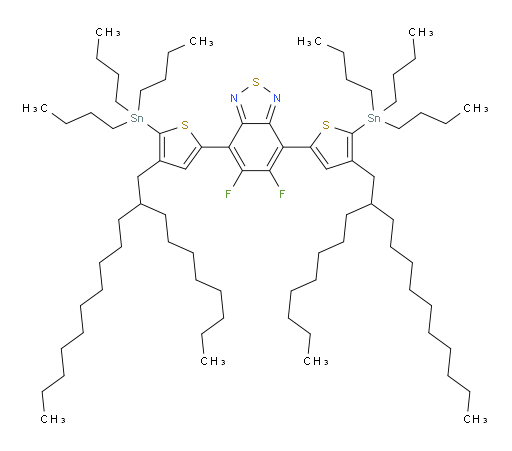 5,6-difluoro-4,7-bis(4-(2-octyldodecyl)-5-(tributylstannyl)thiophen-2-yl)benzo[c][1,2,5]thiadiazole