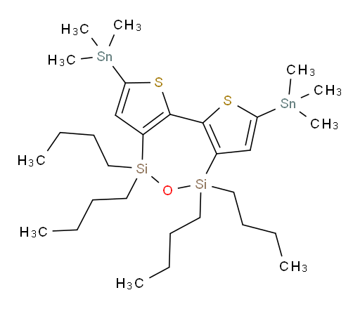 4,4,6,6-tetrabutyl-2,8-bis(trimethylstannyl)-4,6-dihydrodithieno[3,2-c:2',3'-e][1,2,7]oxadisilepine