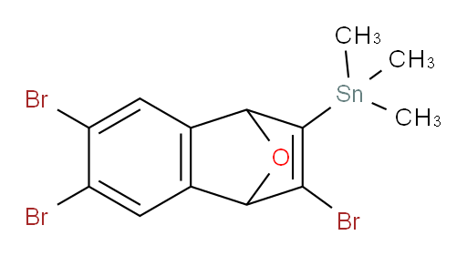 trimethyl(3,6,7-tribromo-1,4-dihydro-1,4-epoxynaphthalen-2-yl)stannane