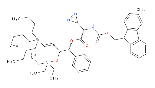 (S)-(1R,2R,E)-1-phenyl-4-(tributylstannyl)-2-((triethylsilyl)oxy)but-3-en-1-yl 2-((((9H-fluoren-9-yl)methoxy)carbonyl)amino)-2-(3H-diazirin-3-yl)acetate