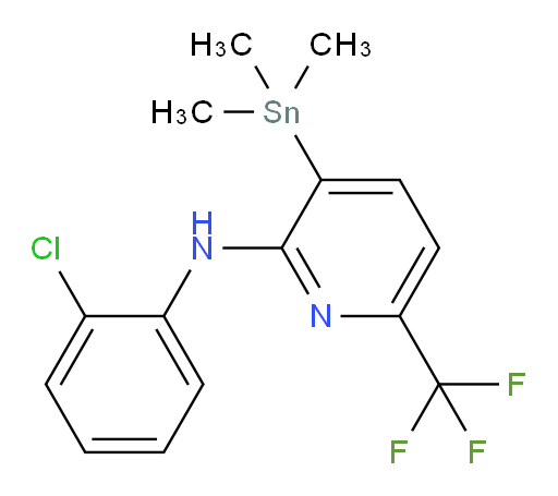 N-(2-chlorophenyl)-6-(trifluoromethyl)-3-(trimethylstannyl)pyridin-2-amine