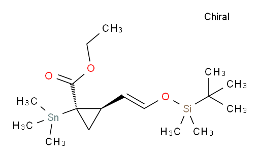 (1R,2R)-ethyl 2-((E)-2-((tert-butyldimethylsilyl)oxy)vinyl)-1-(trimethylstannyl)cyclopropanecarboxylate