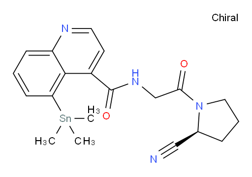 (S)-N-(2-(2-cyanopyrrolidin-1-yl)-2-oxoethyl)-5-(trimethylstannyl)quinoline-4-carboxamide