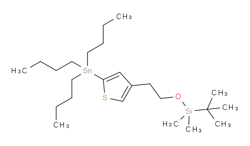 tert-butyldimethyl(2-(5-(tributylstannyl)thiophen-3-yl)ethoxy)silane