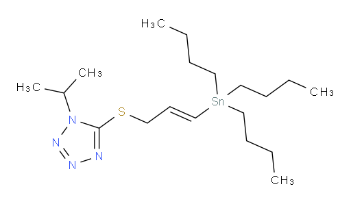 (E)-1-isopropyl-5-((3-(tributylstannyl)allyl)thio)-1H-tetrazole