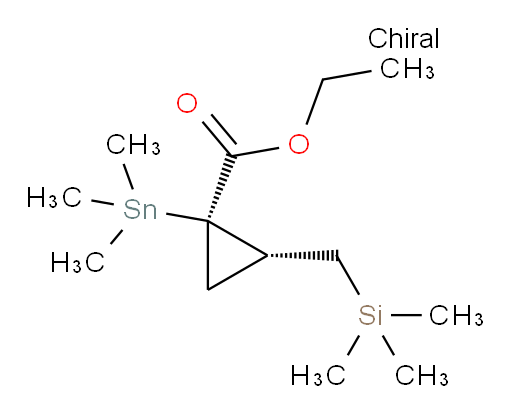 (1R,2S)-ethyl 2-((trimethylsilyl)methyl)-1-(trimethylstannyl)cyclopropanecarboxylate